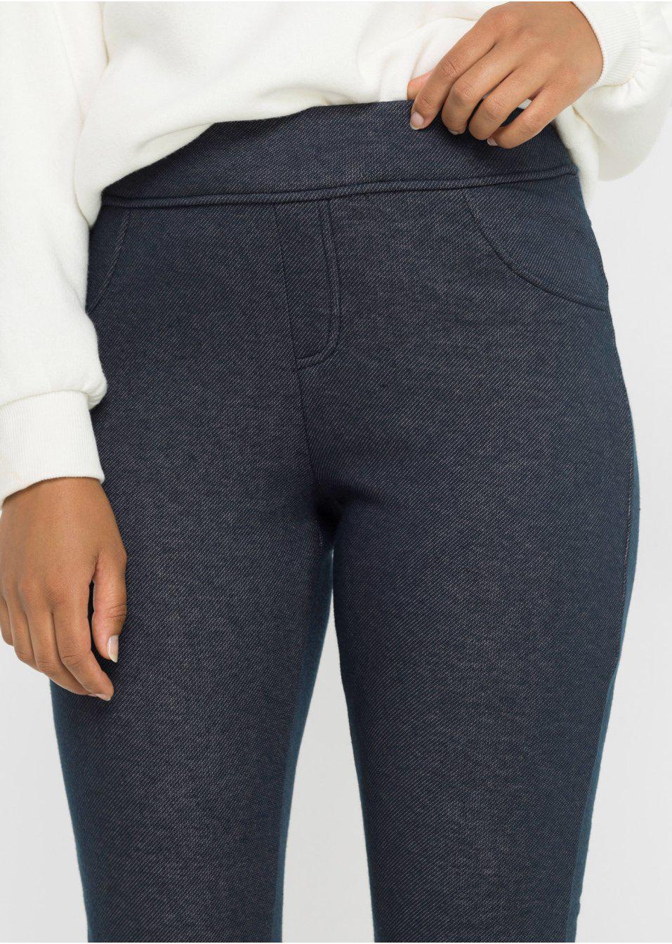 LEGGINSY OCIEPLANE GRANATOWE