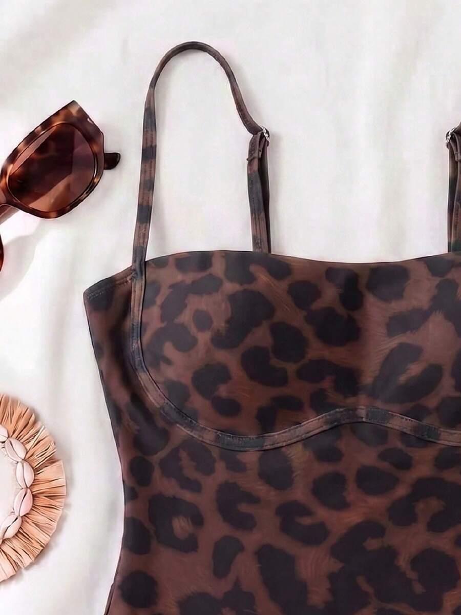 jednoczęściowy STRÓJ kąpielowy animal print