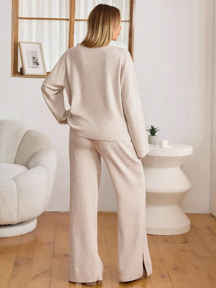 SWETER SPODNIE KOMPLET