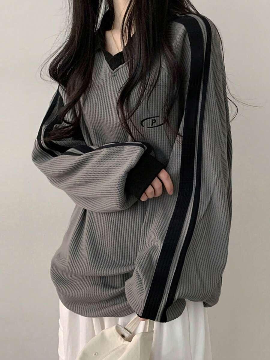 BLUZA Z DŁUGIM RĘKAWEM