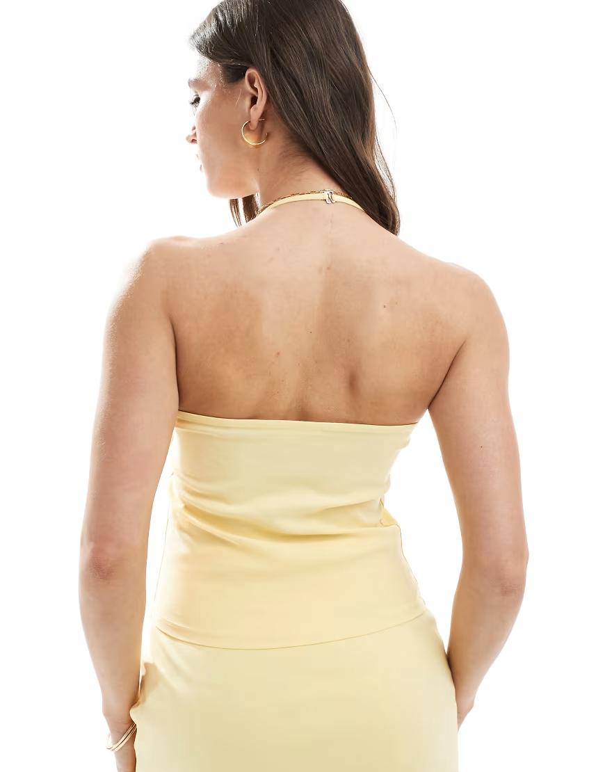 ŻÓŁTY TOP BANDEAU 