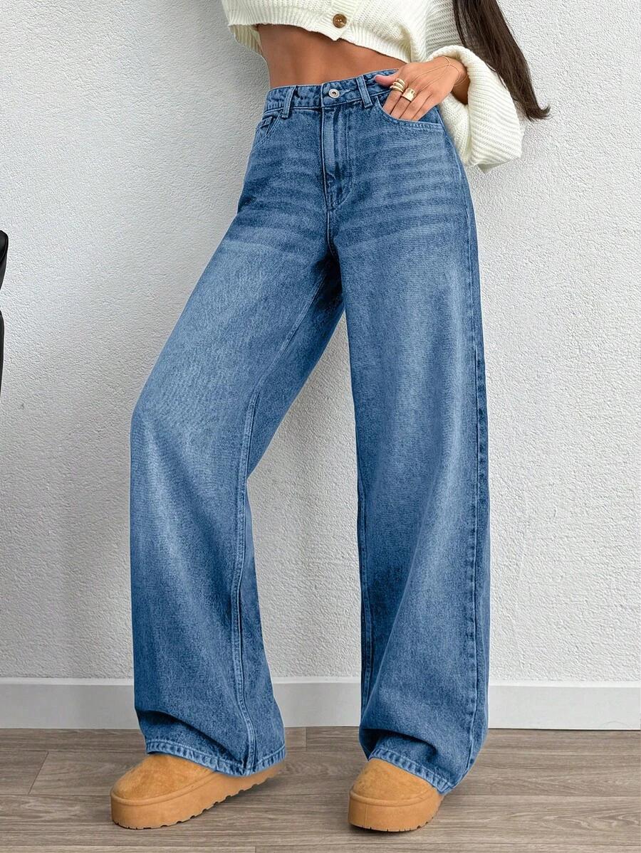 NIEBIESKIE SPODNIE JEANS