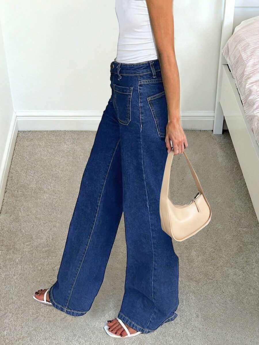 NIEBIESKIE SPODNIE JEANS