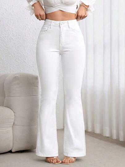 białe spodnie jeans