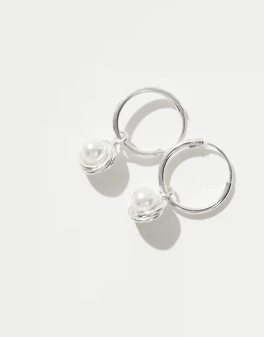 srebrne kolczyki zdobienie 