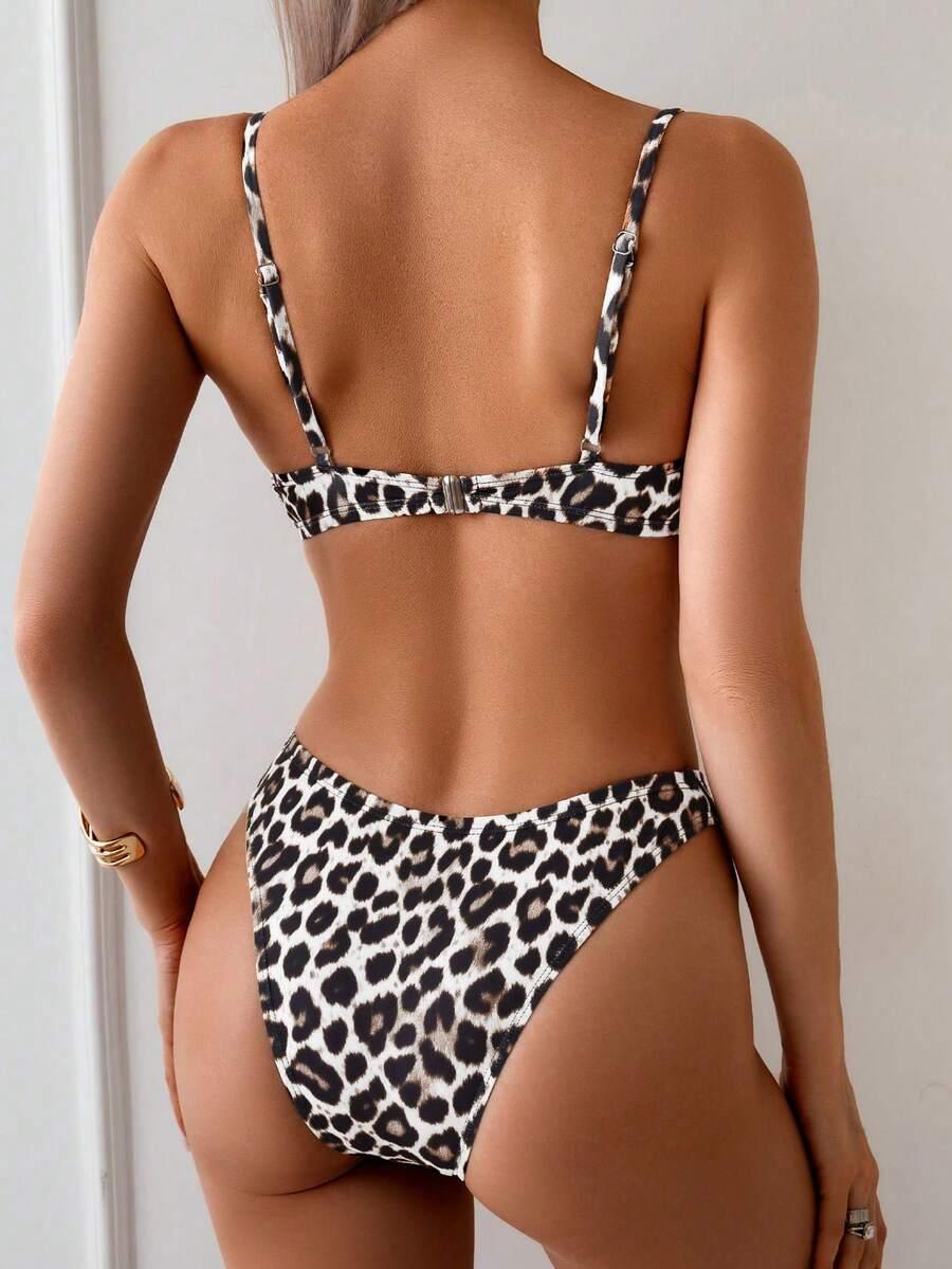 DWUCZĘŚCIOWY STRÓJ KĄPIELOWY ANIMAL PRINT