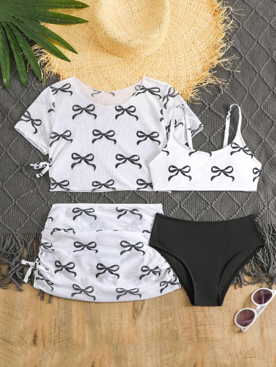 CZTEROCZĘŚCIOWE BIKINI DZIEWCZĘCE