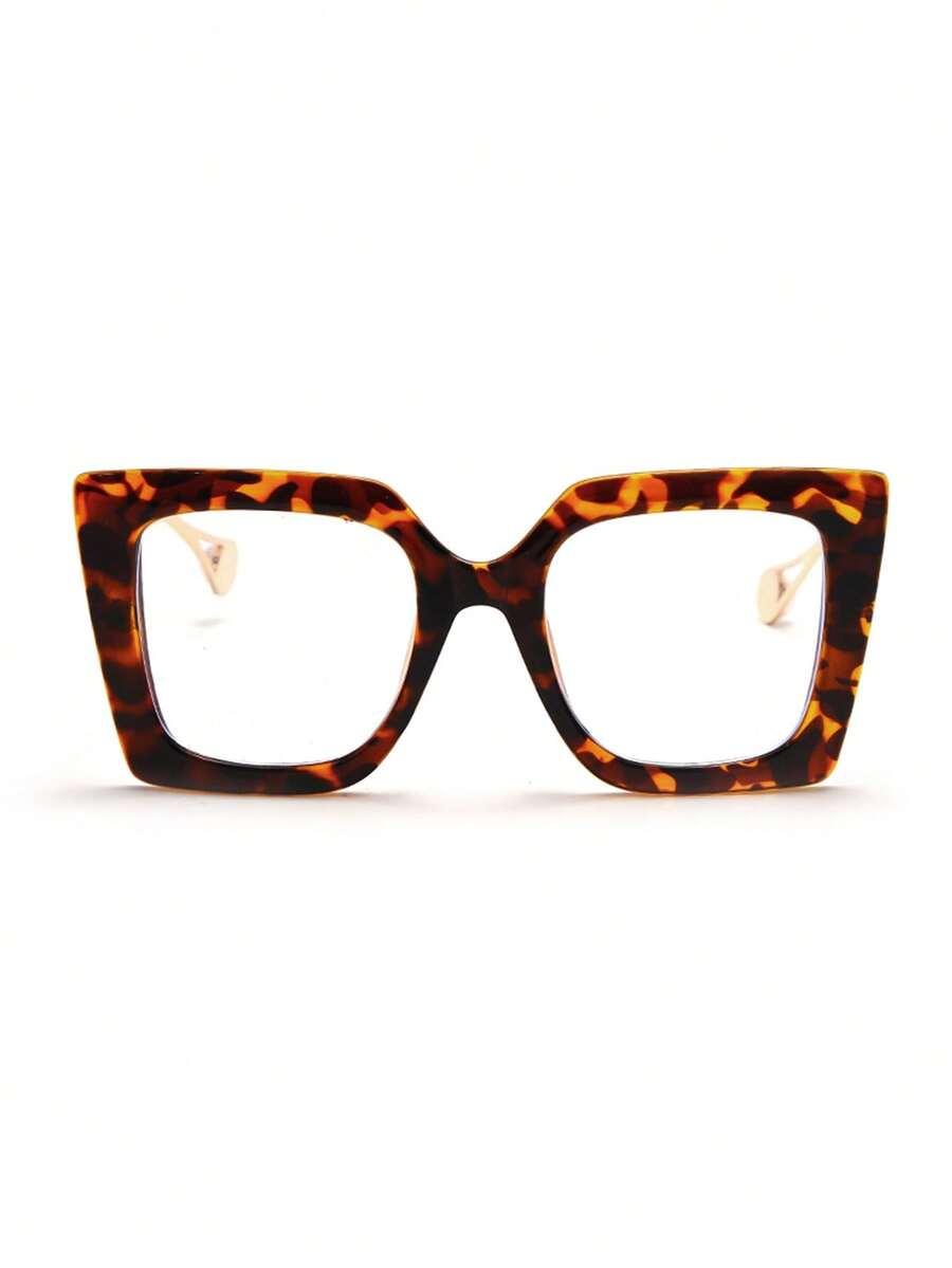 okulary zerówki animal print