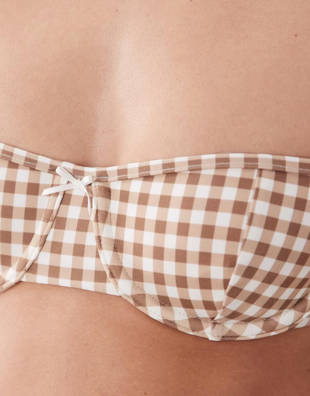 góra od bikini fiszbiny kratka