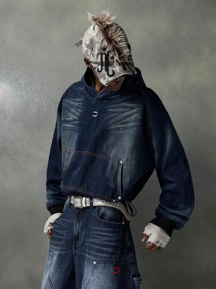 bluza jeansowa kaptur