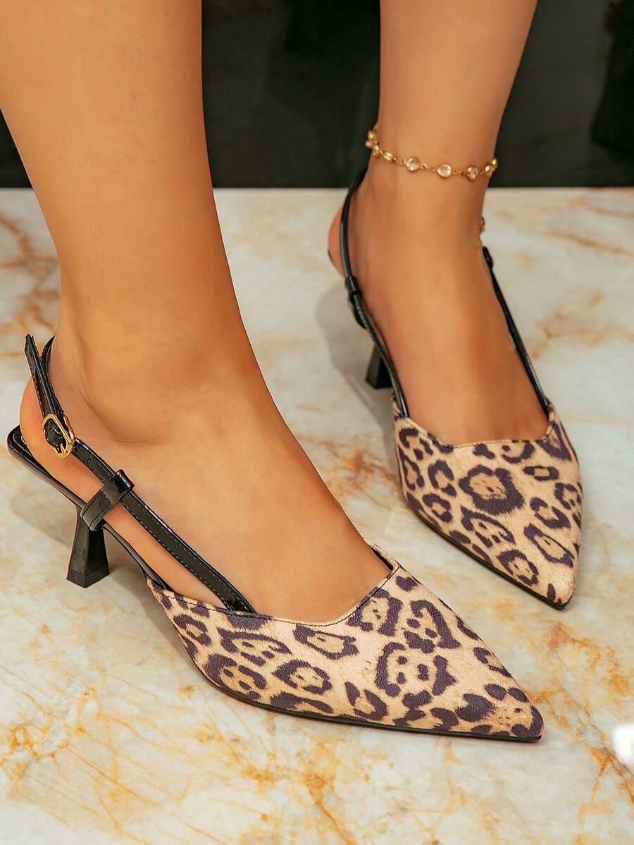 CZÓŁENKA NA OBCASIE ANIMAL PRINT