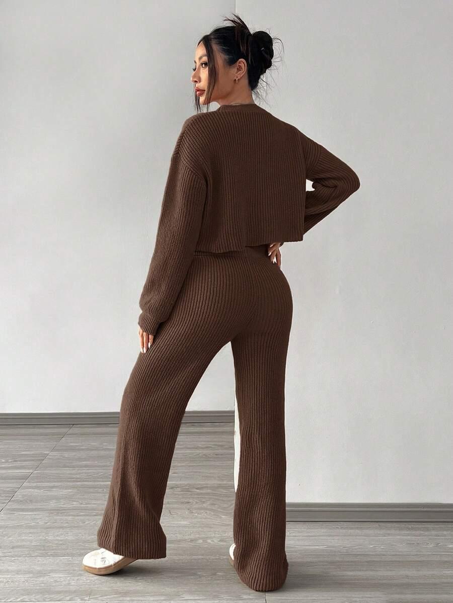 SWETER SPODNIE KOMPLET