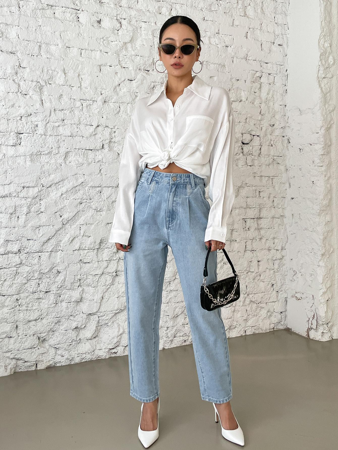 SPODNIE JEANS WYSOKI STAN
