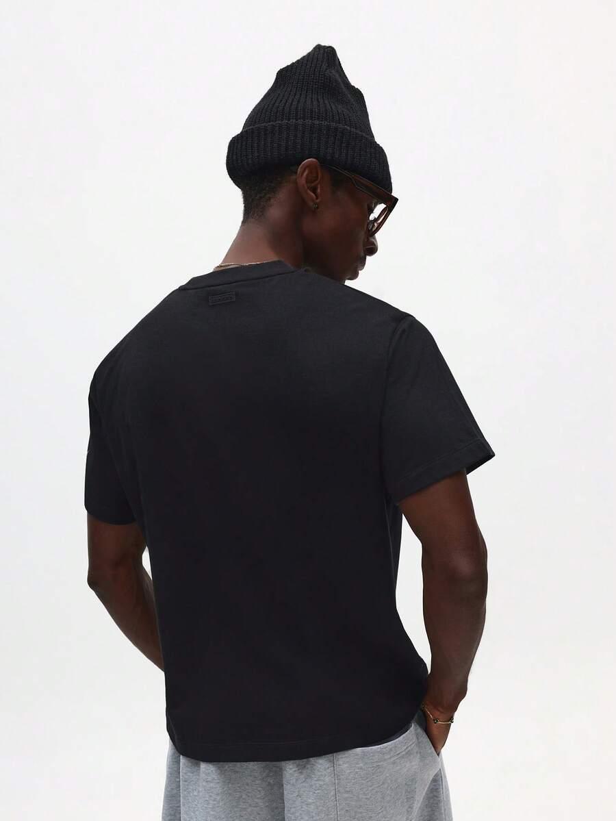 CZARNY T-SHIRT MĘSKI