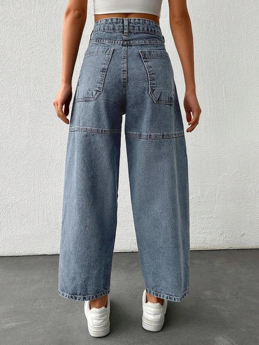 SPODNIE JEANS WYSOKI STAN