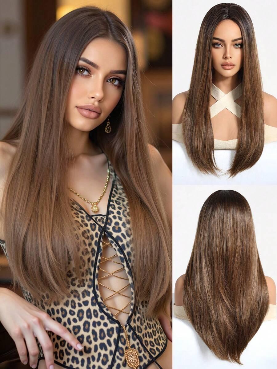 peruka włosy syntetyczne ciemny blond