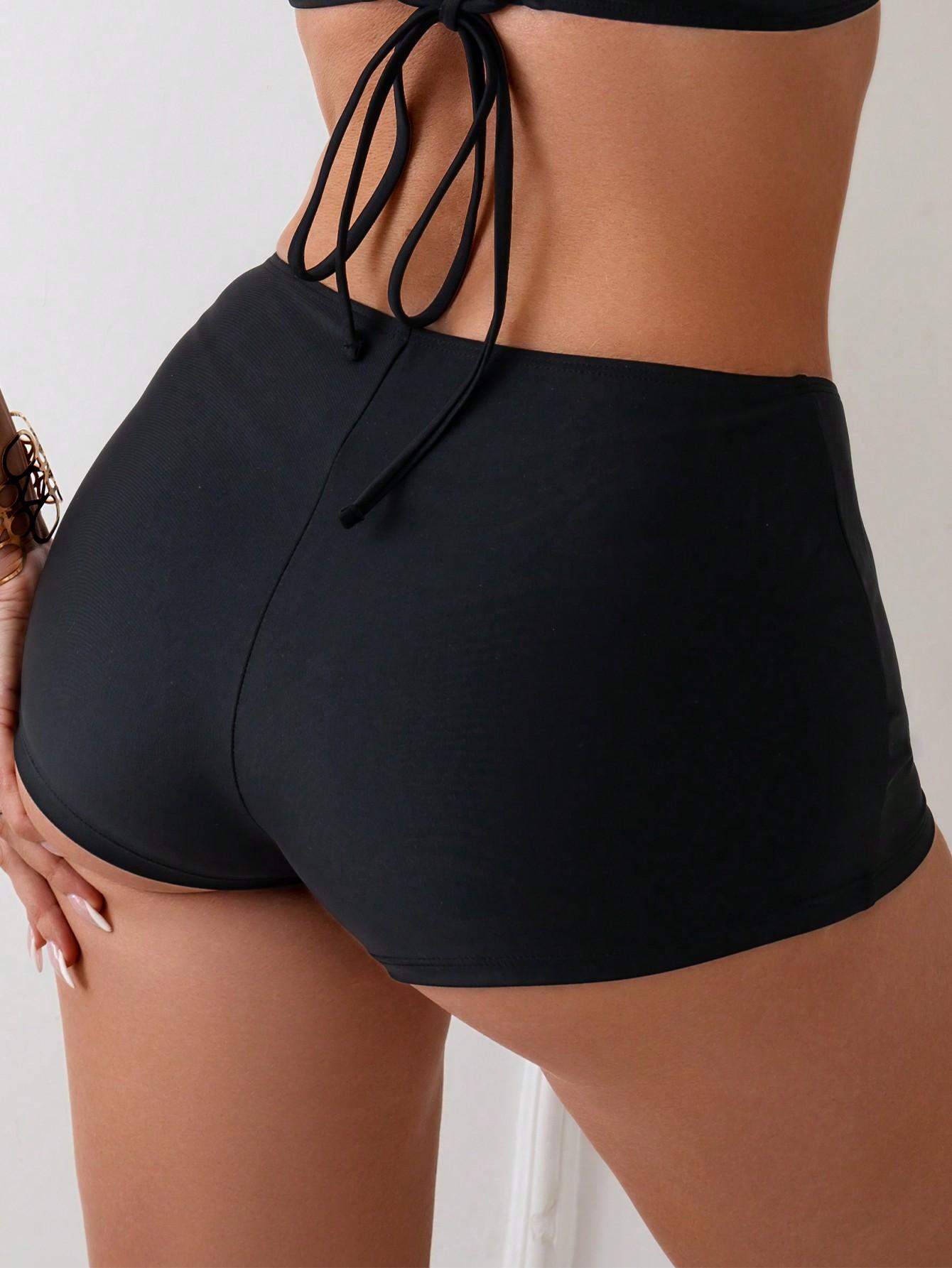 czarny DÓŁ OD BIKINI szorty