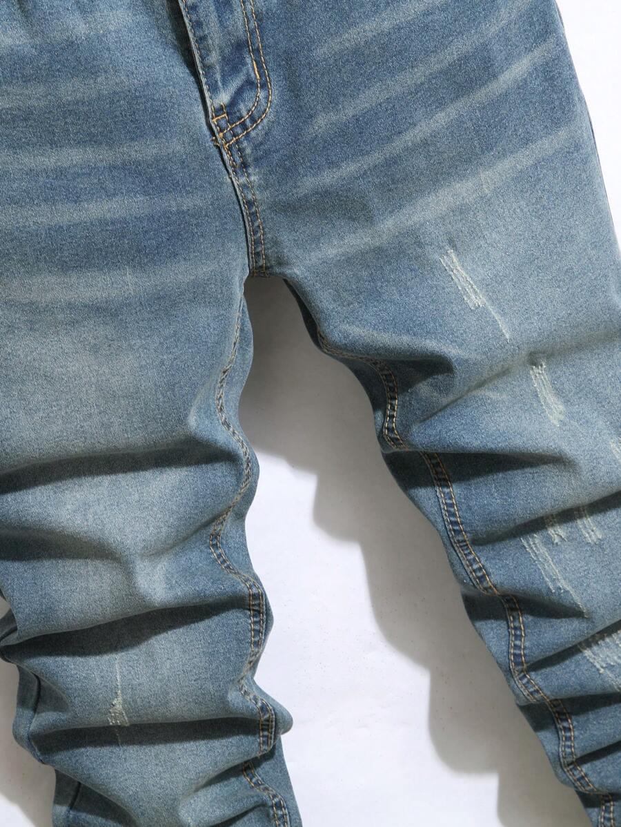 SPODNIE RIPPED JEANS