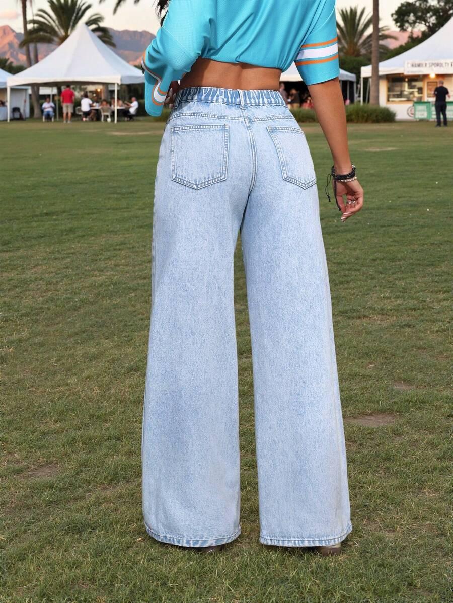 NIEBIESKIE SPODNIE JEANS