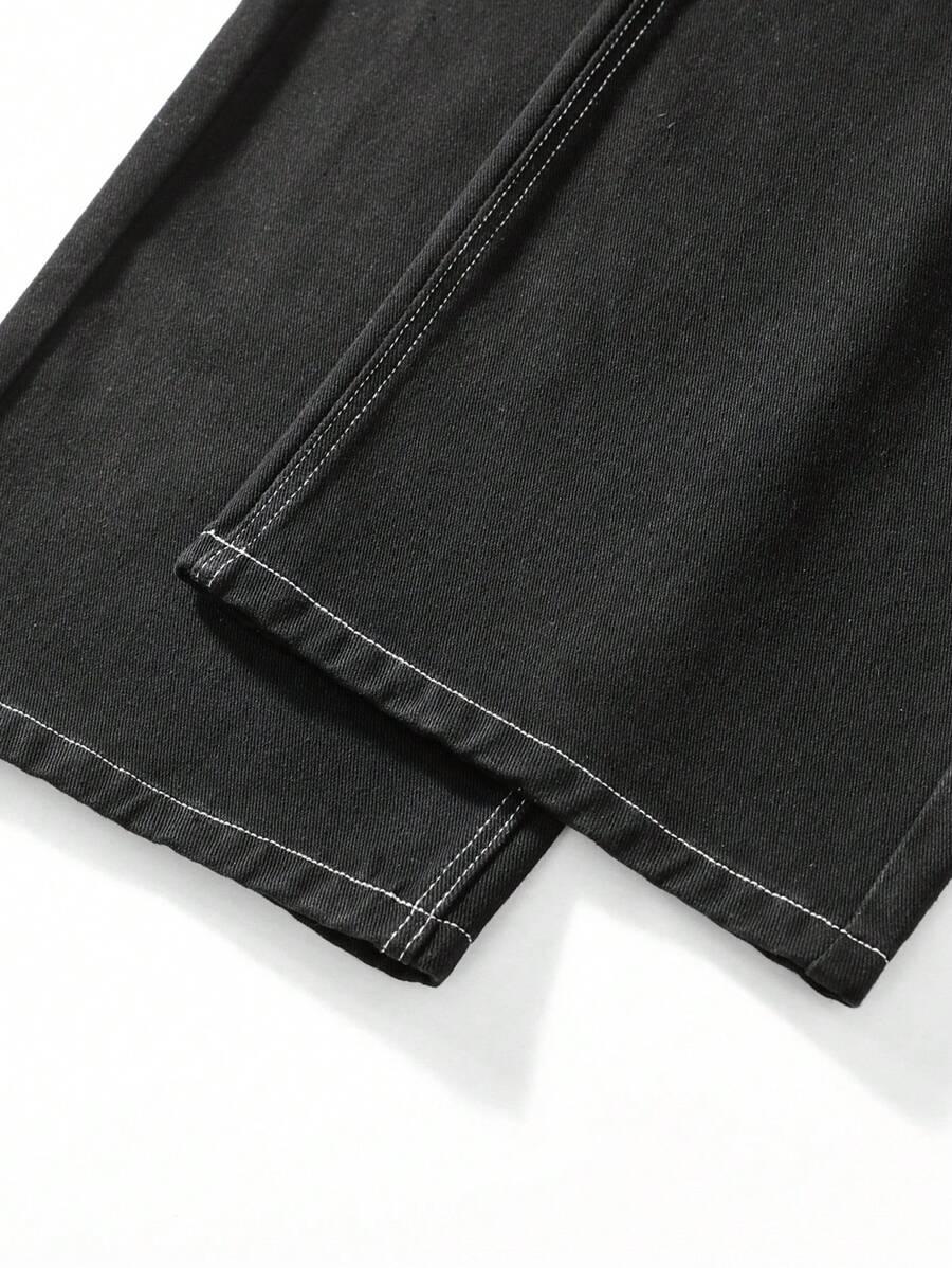 CZARNE SPODNIE JEANS