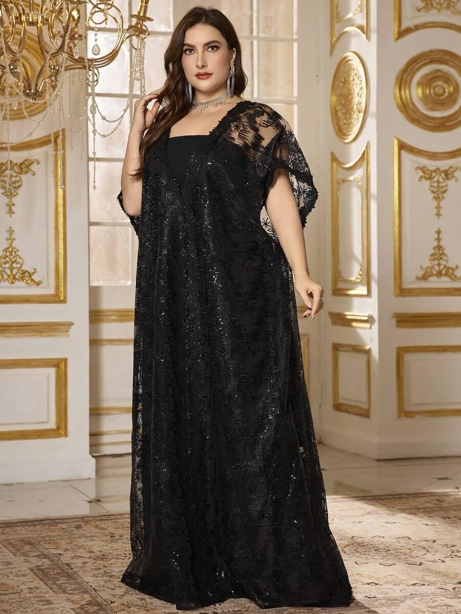 CZARNA MAXI SUKIENKA