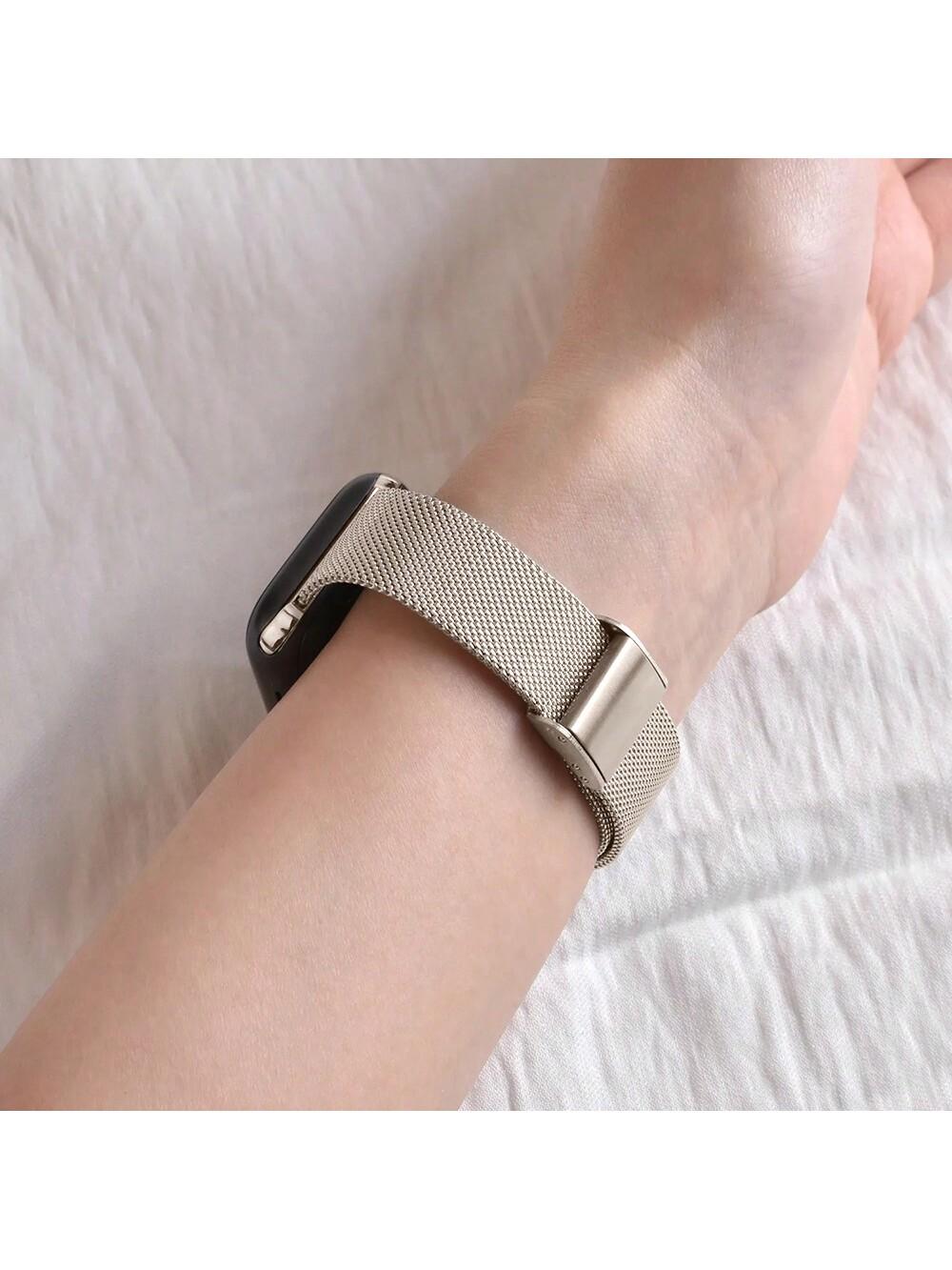 srebrny pasek do zegarka apple watch