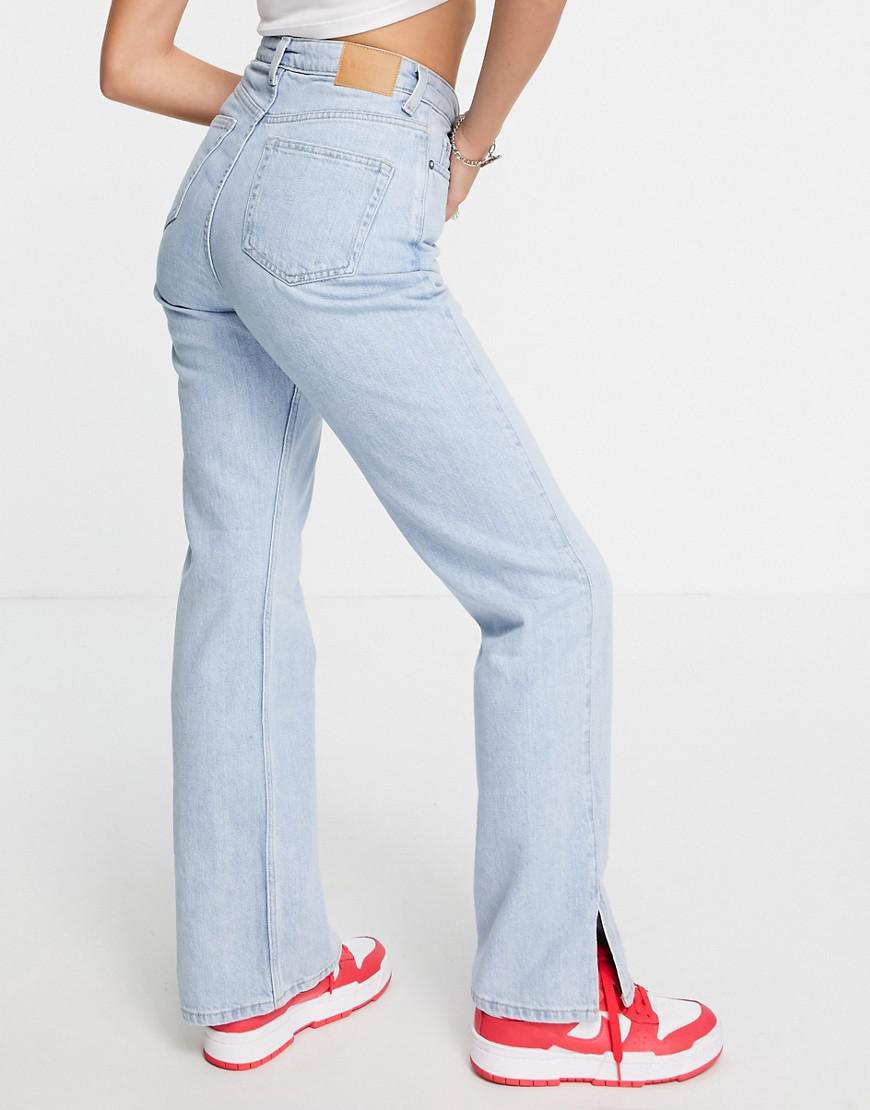 NIEBIESKIE SPODNIE JEANS ROZCIĘCIA