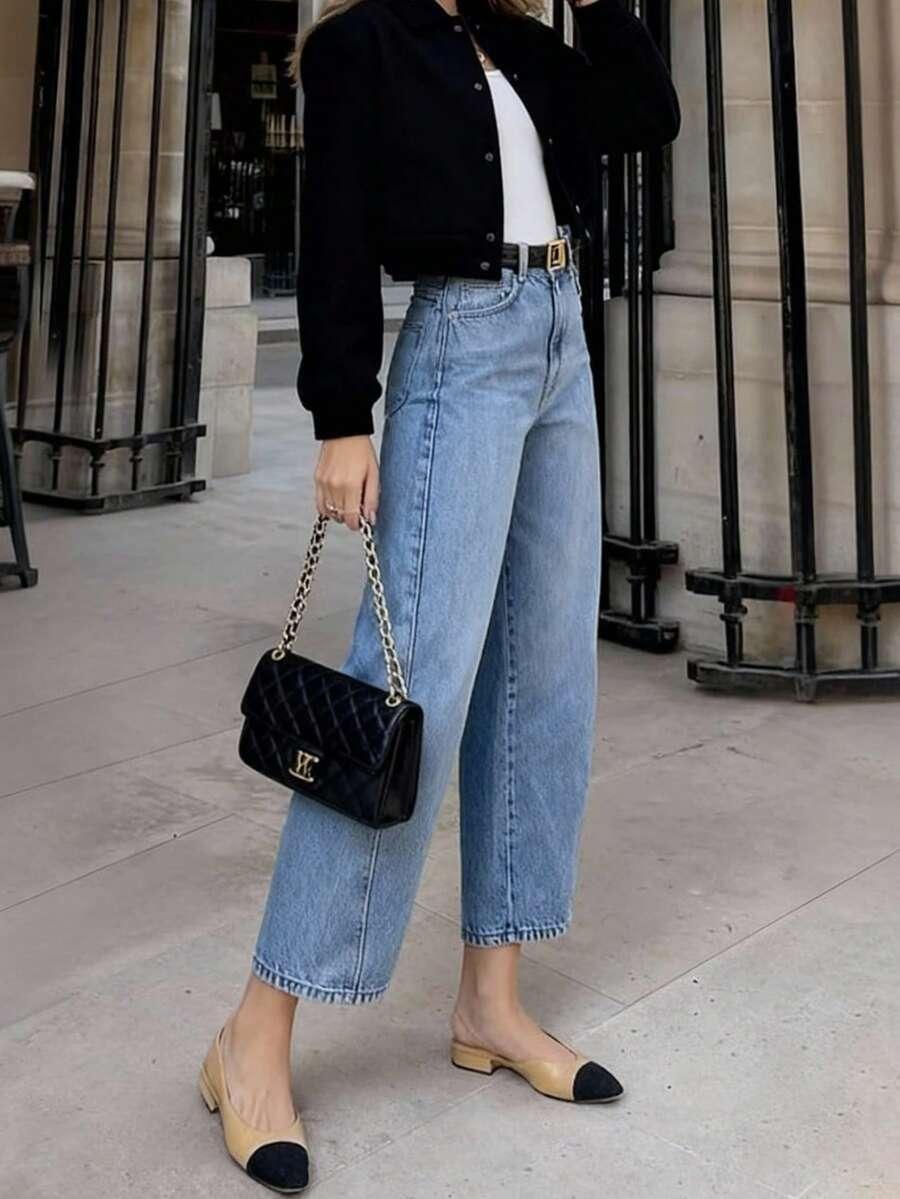NIEBIESKIE SPODNIE JEANS