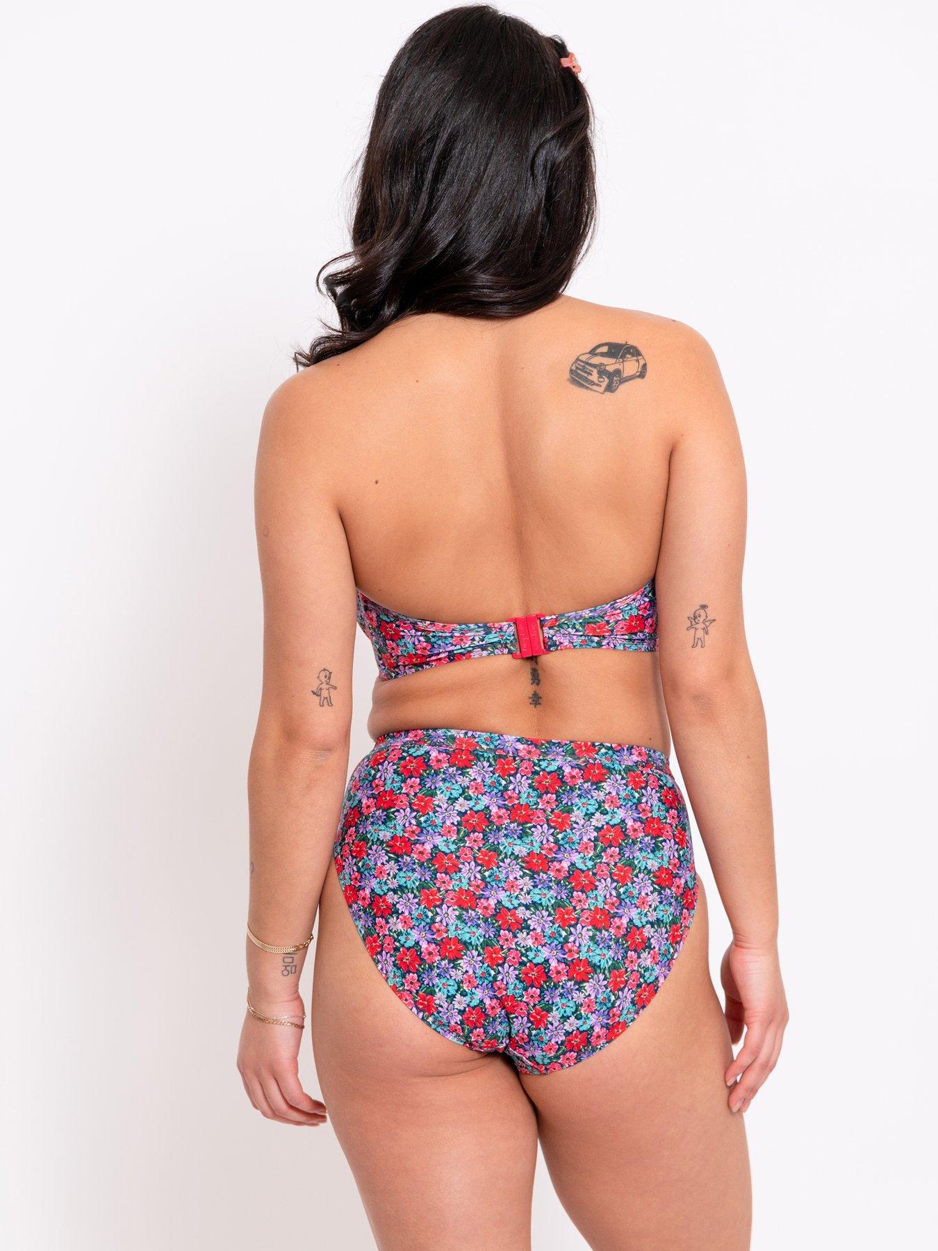 CURVY KATE KWIATOWY BIUSTONOSZ BIKINI BANDEAU