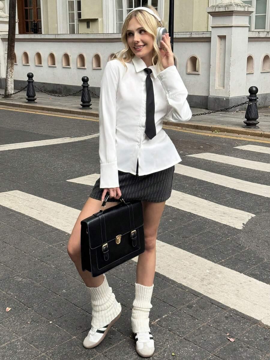 BIAŁA KOSZULA DŁUGI RĘKAW 