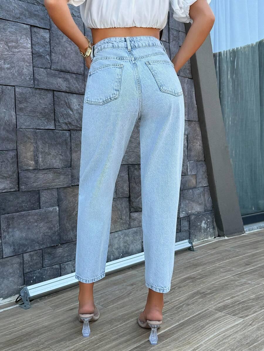 NIEBIESKIE SPODNIE JEANS