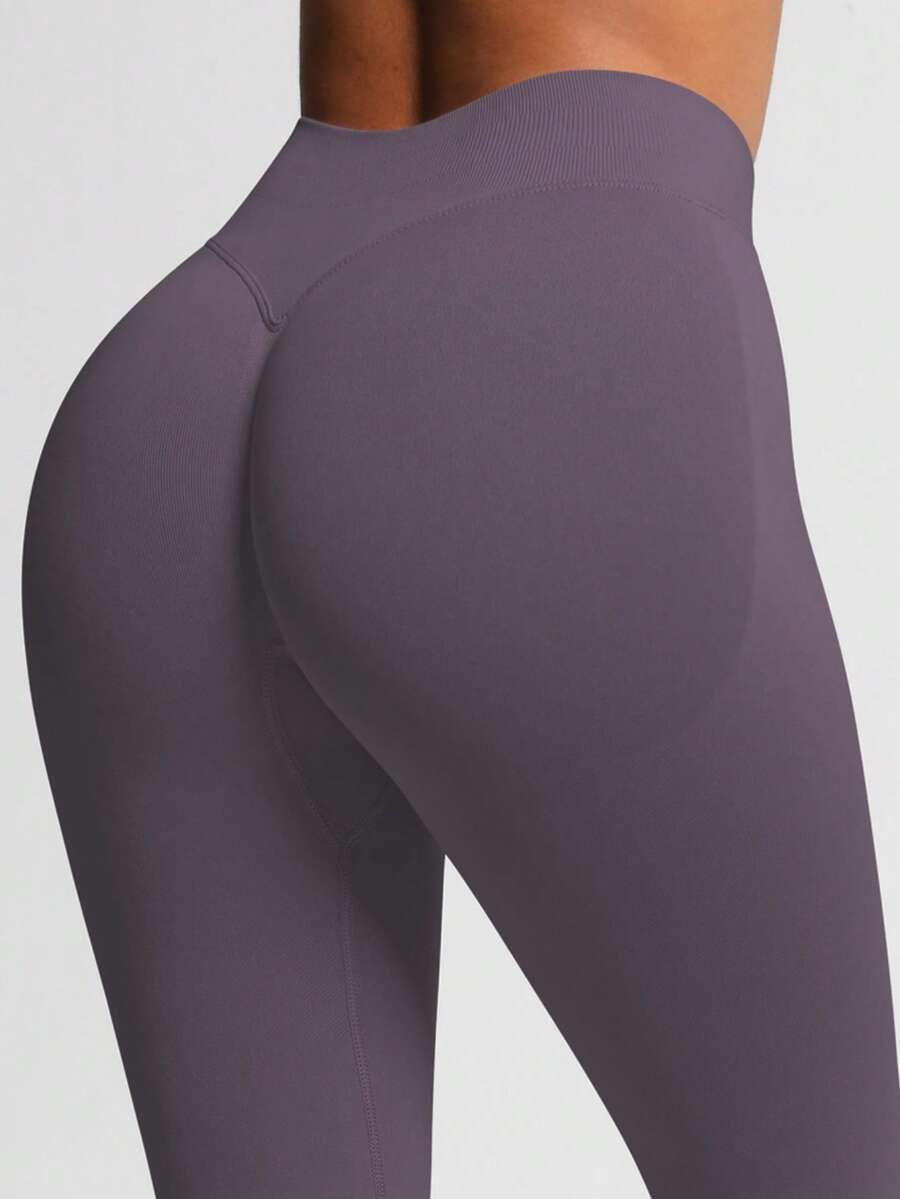 FIOLETOWE LEGGINSY WYSOKI STAN 