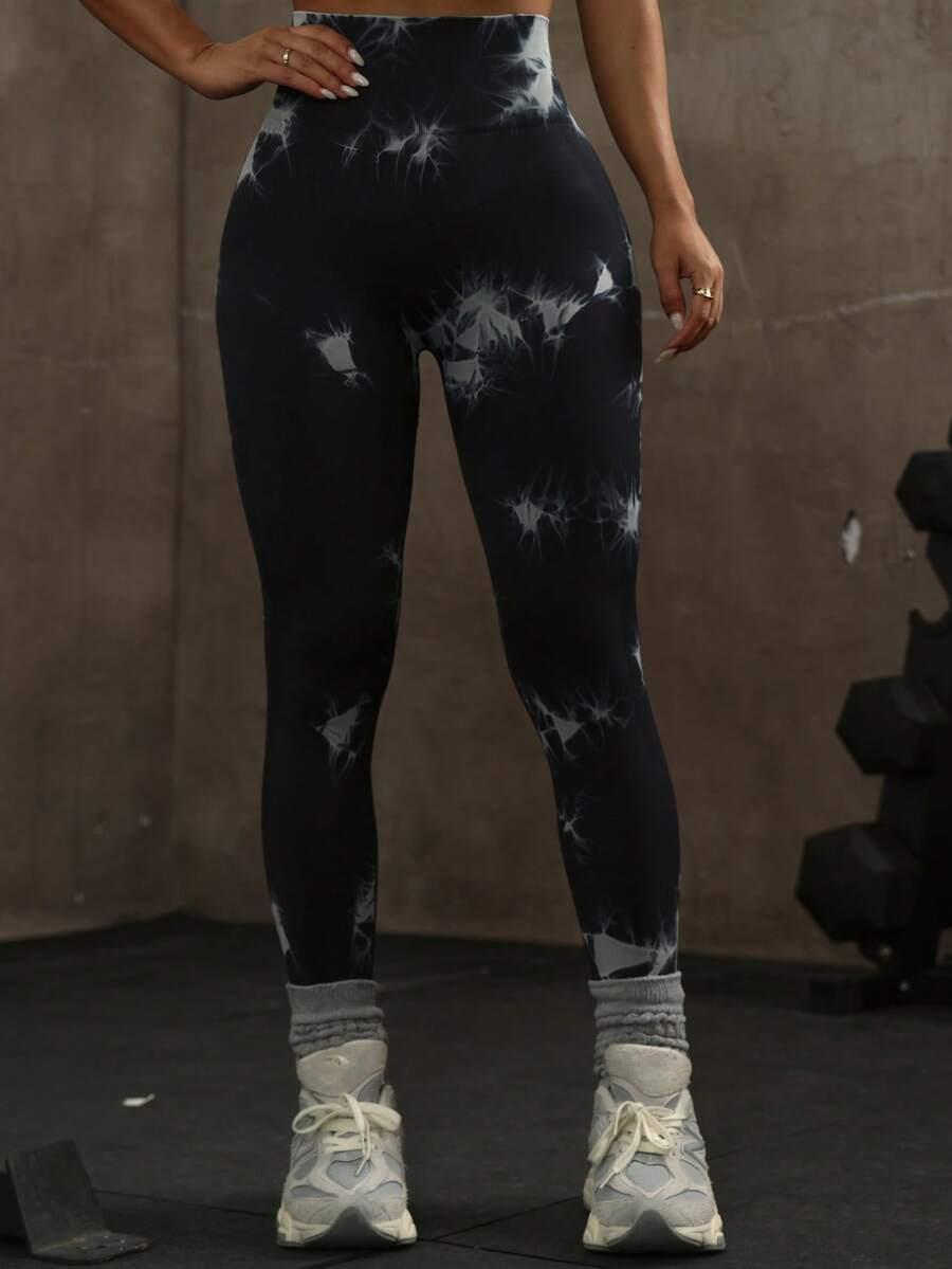 legginsy sportowe print