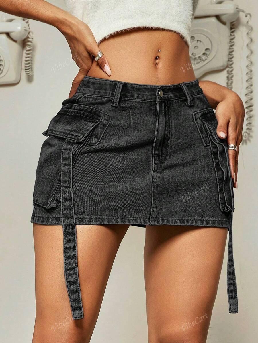 MINI JEANSOWA SPÓDNICA
