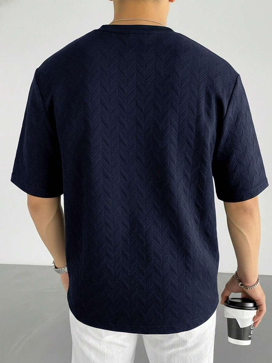 granatowy t-shirt tekstura