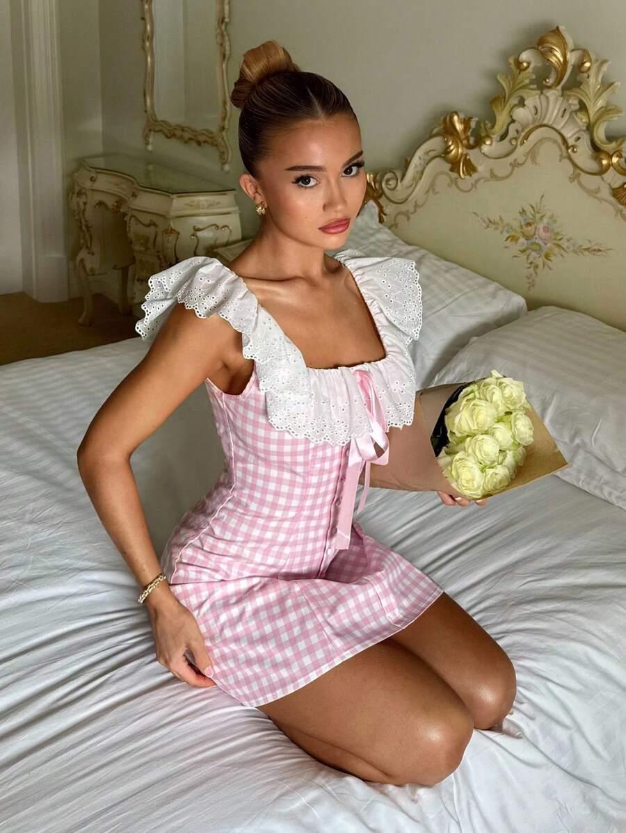 różowa mini sukienka