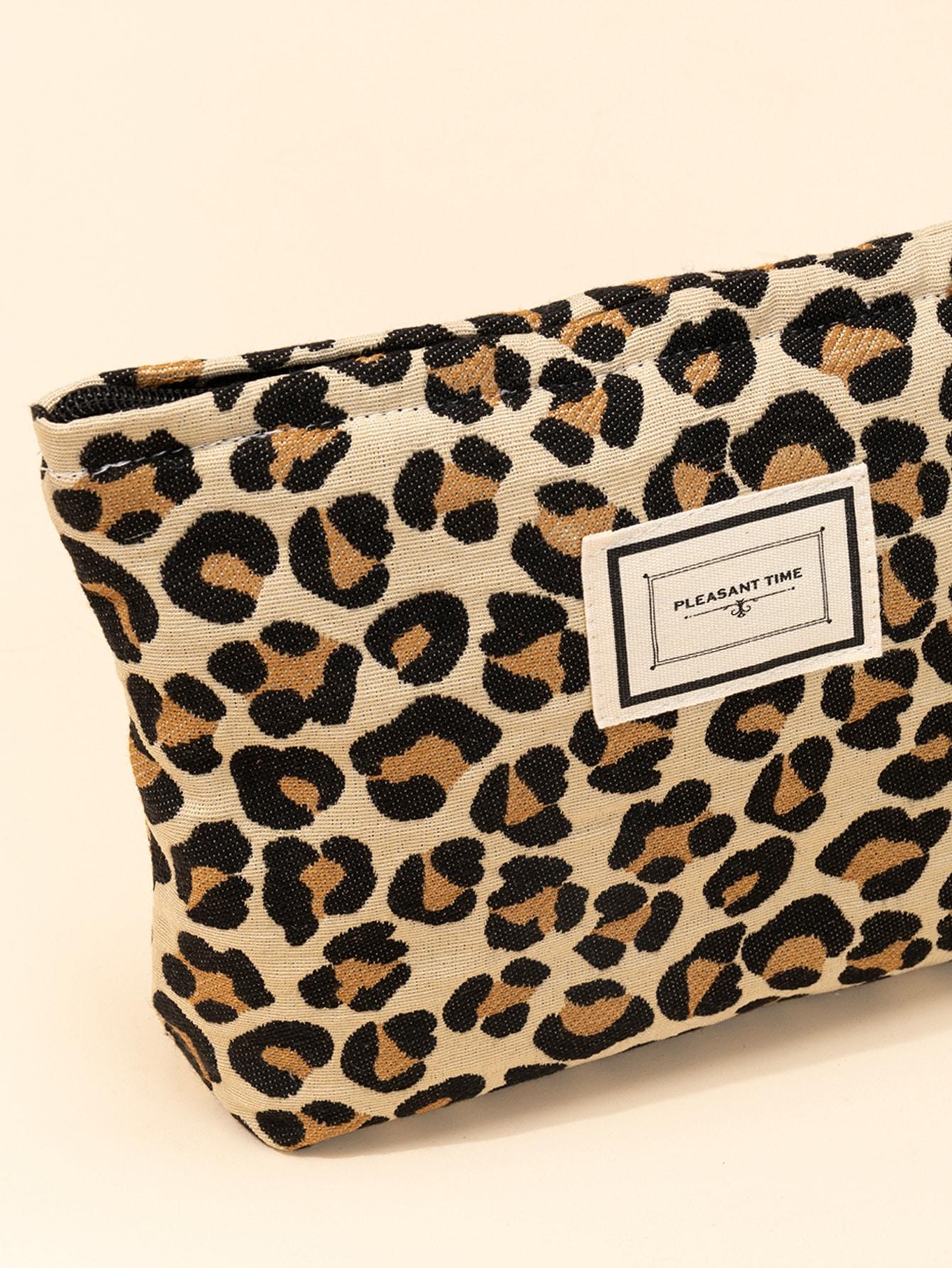 kosmetyczka zamek animal print
