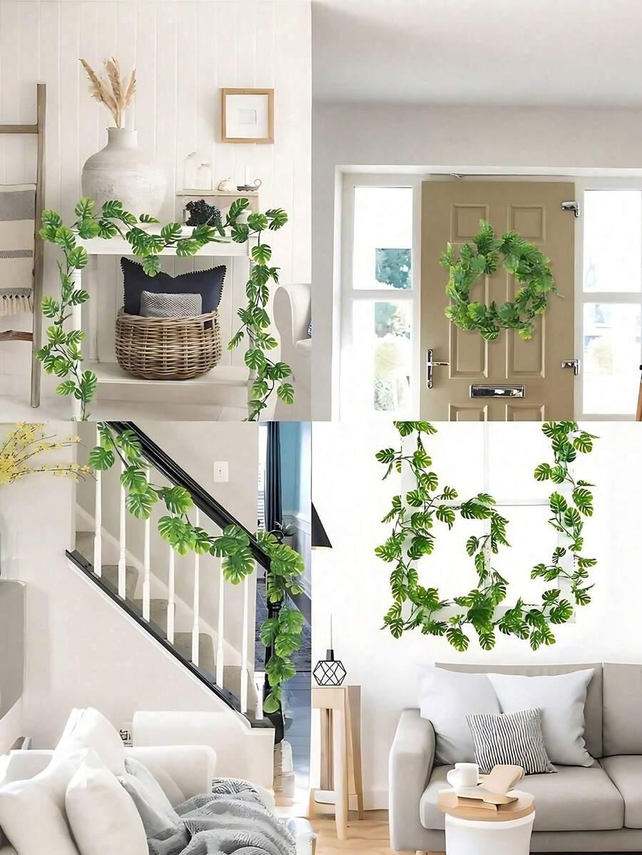 SZTUCZNY KWIAT BLUSZCZ MONSTERA