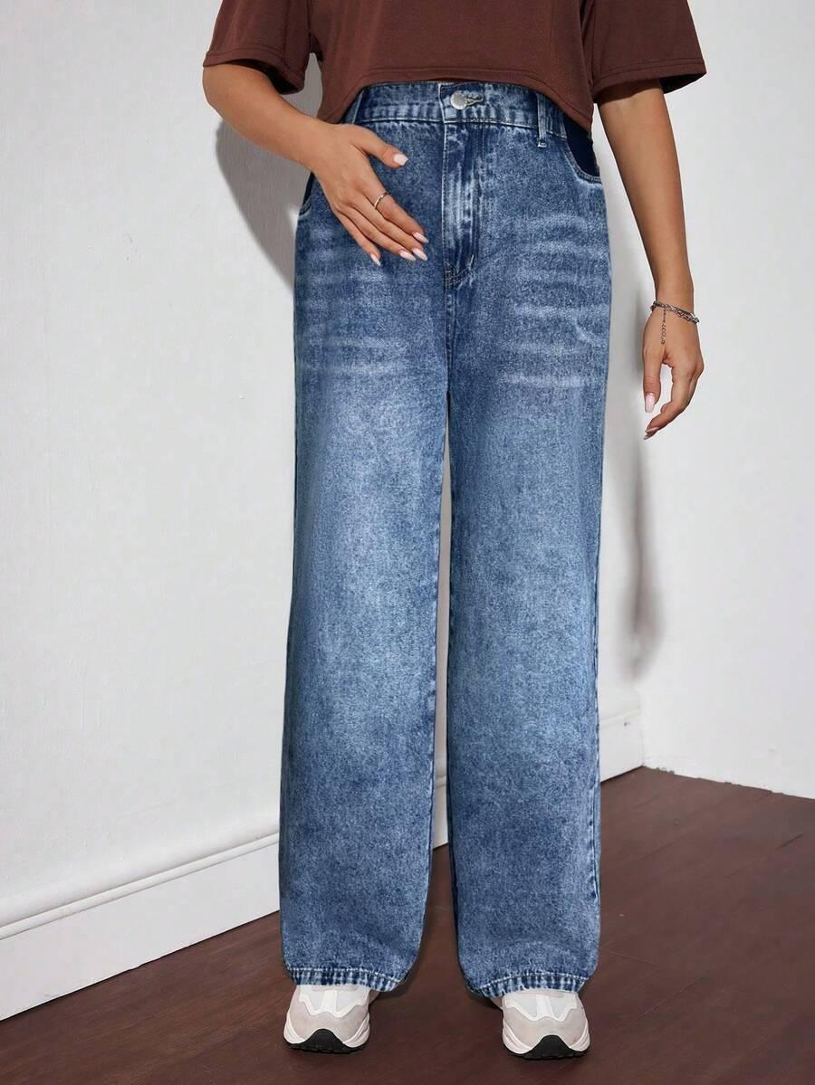 niebieskie ciążowe spodnie jeans