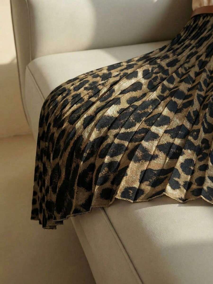 sukienka na ramiączkach animal print