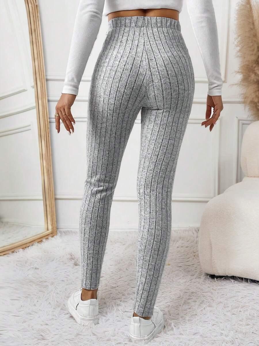 szare legginsy wysoki stan