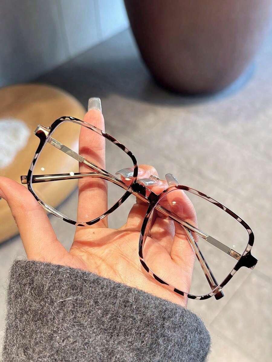 okulary zerówki animal print