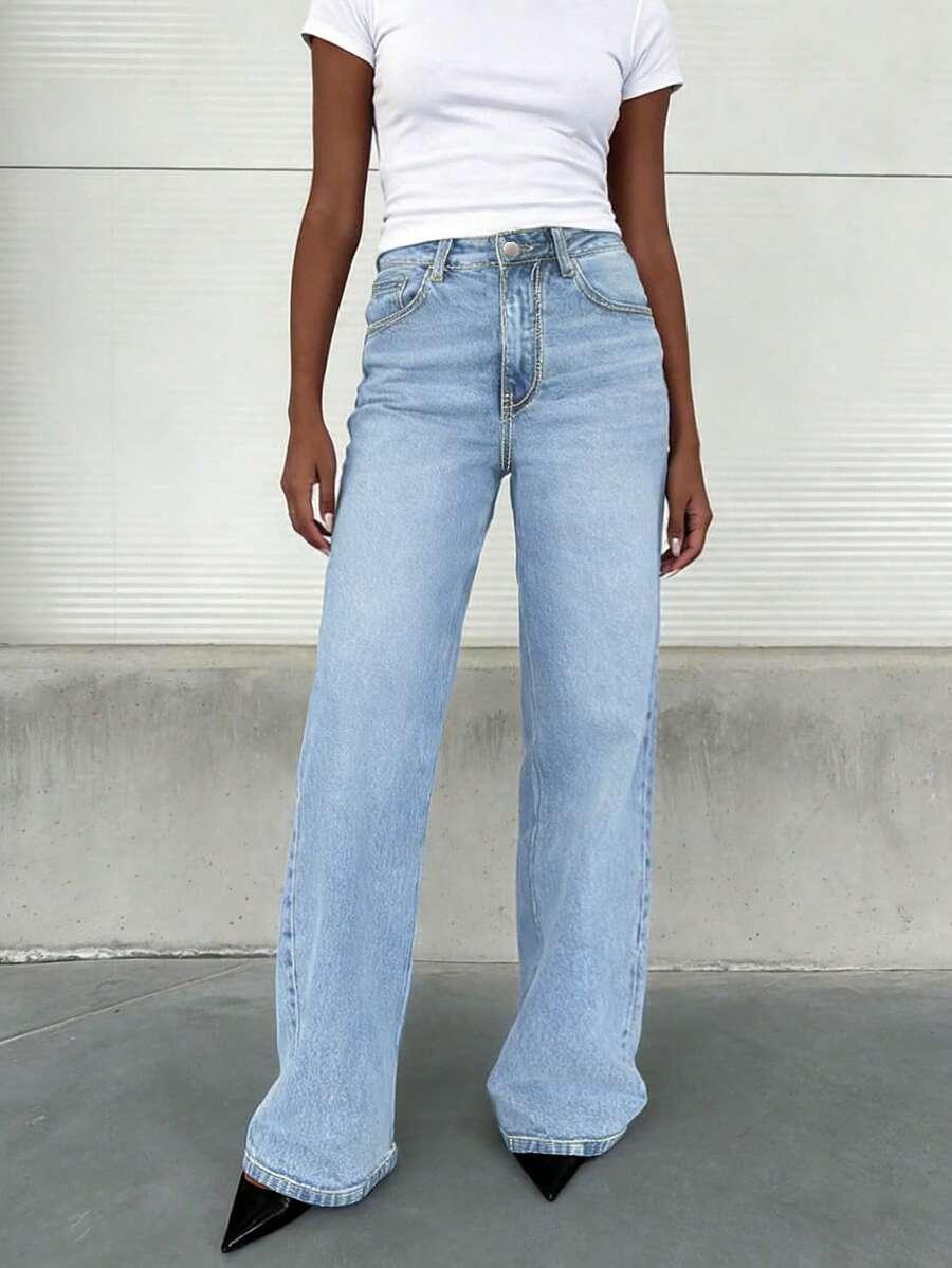 NIEBIESKIE SPODNIE JEANS