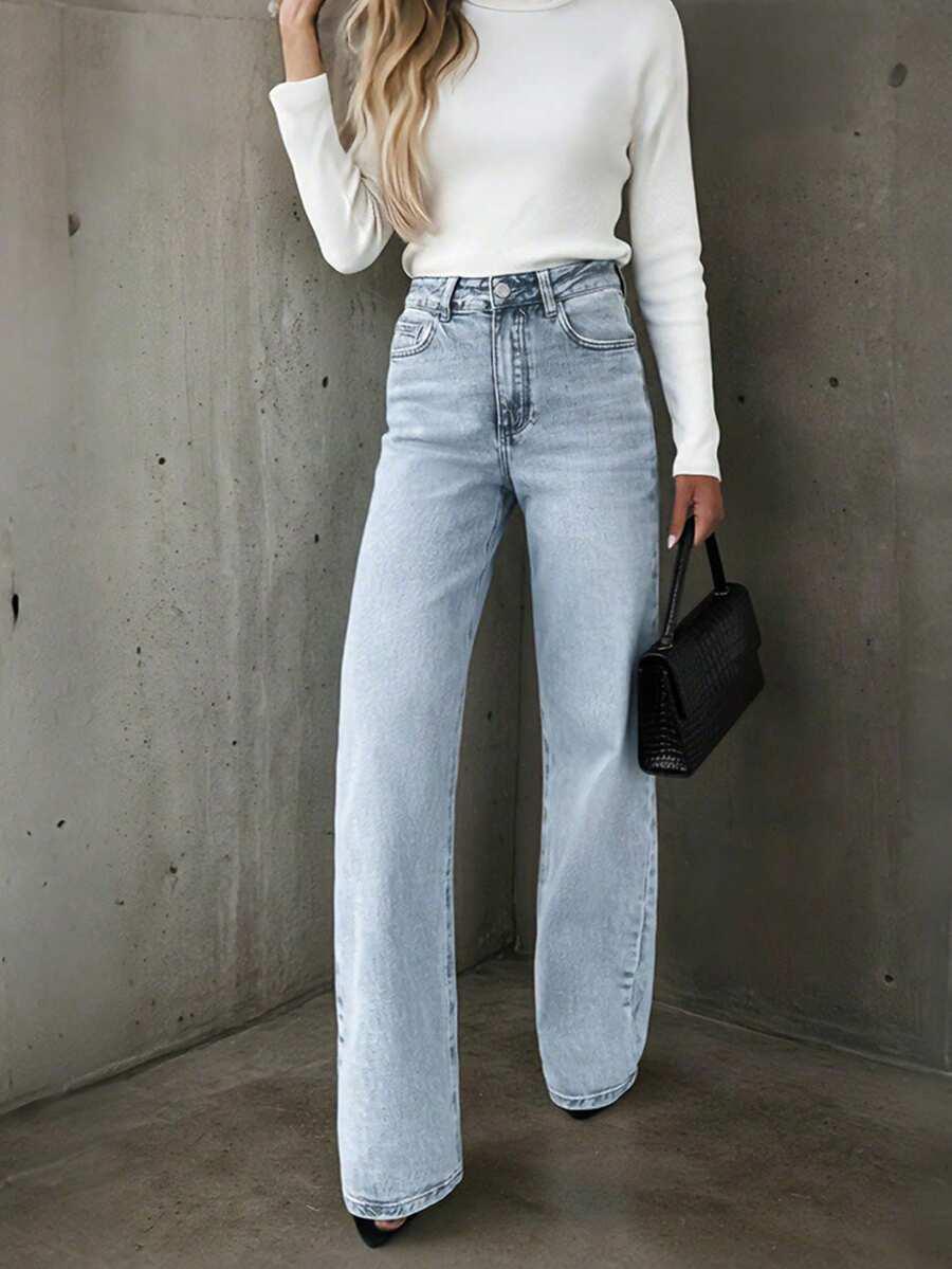 NIEBIESKIE SPODNIE JEANS