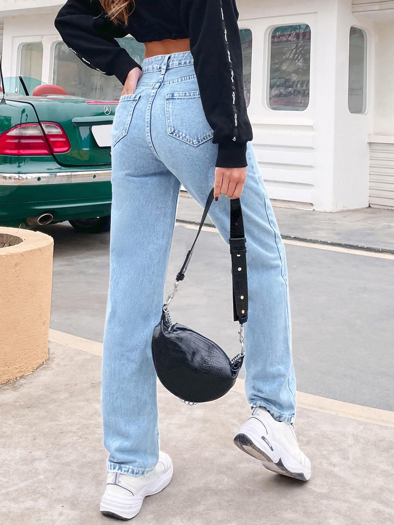 NIEBIESKIE SPODNIE JEANS