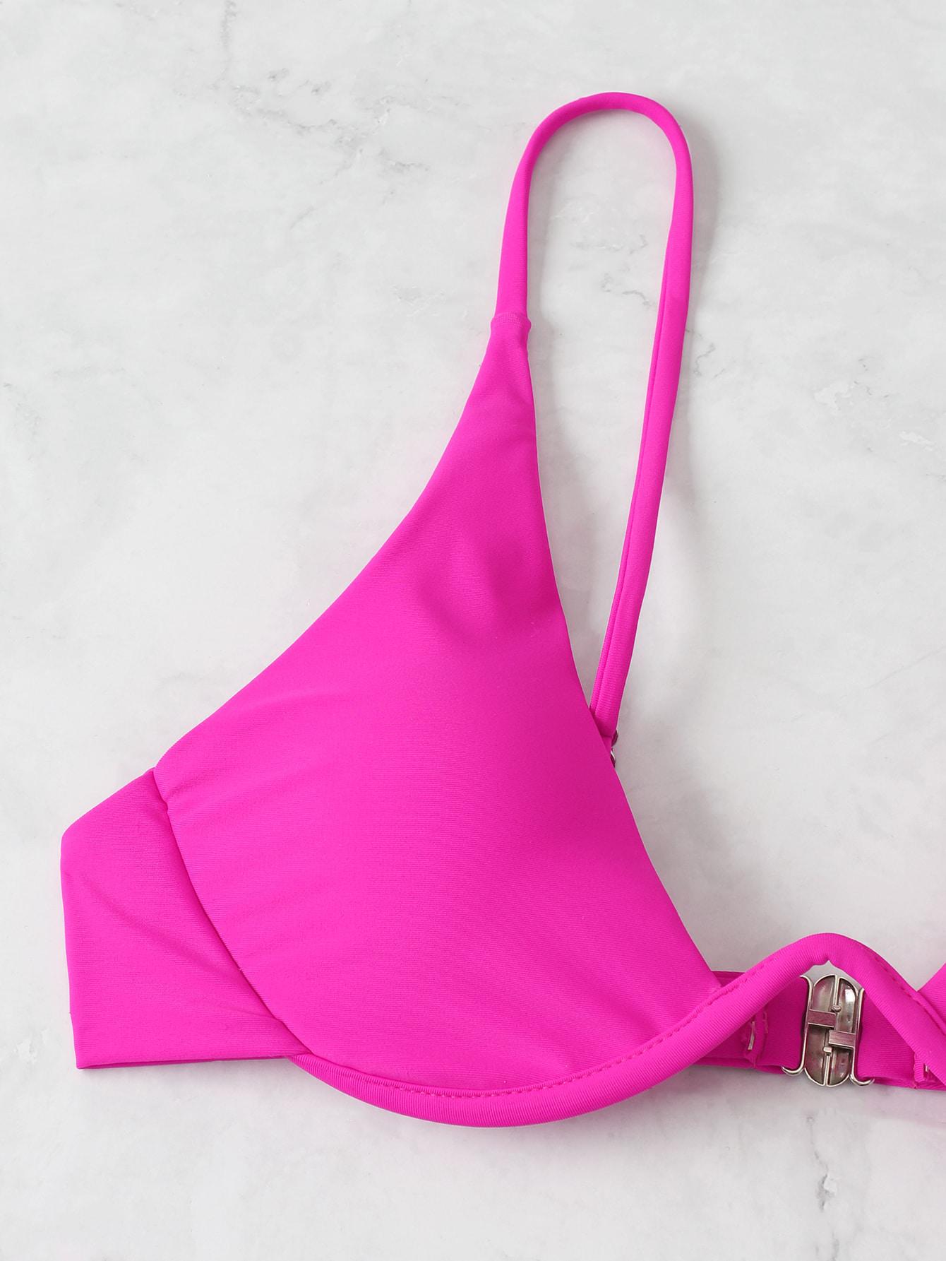 RÓŻOWY KOMPLET BIKINI NEON