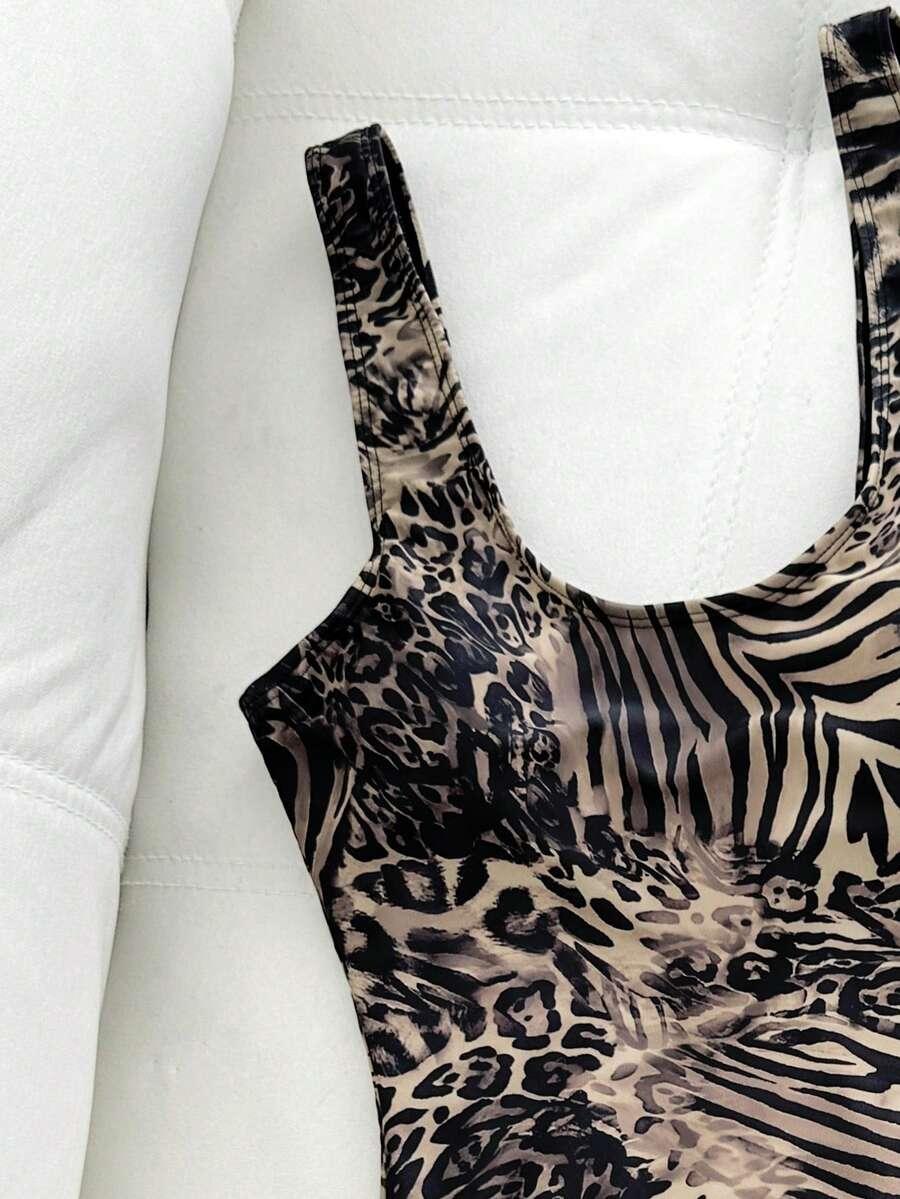 JEDNOCZĘŚCIOWY STRÓJ KĄPIELOWY ANIMAL PRINT