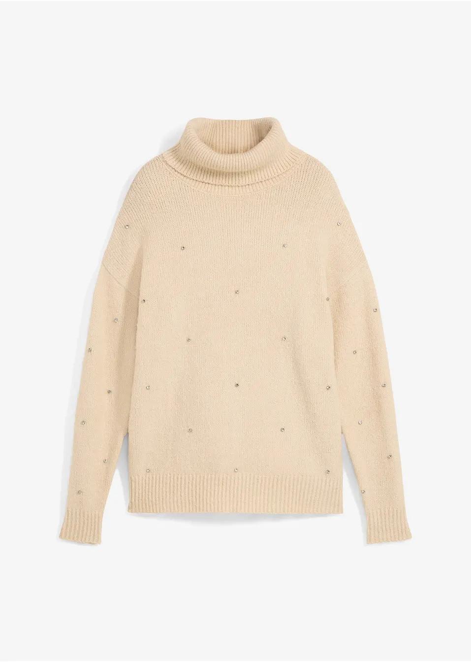 SWETER GOLF Z CYRKONIAMI 