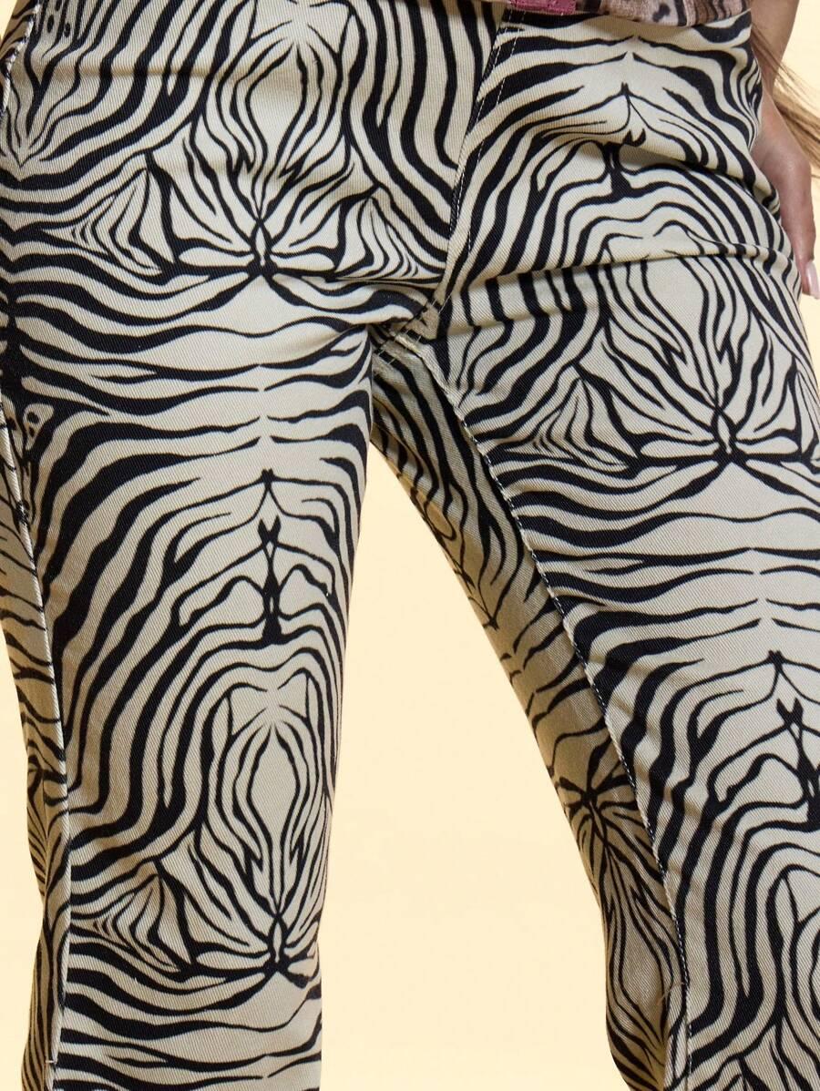 spodnie animal print