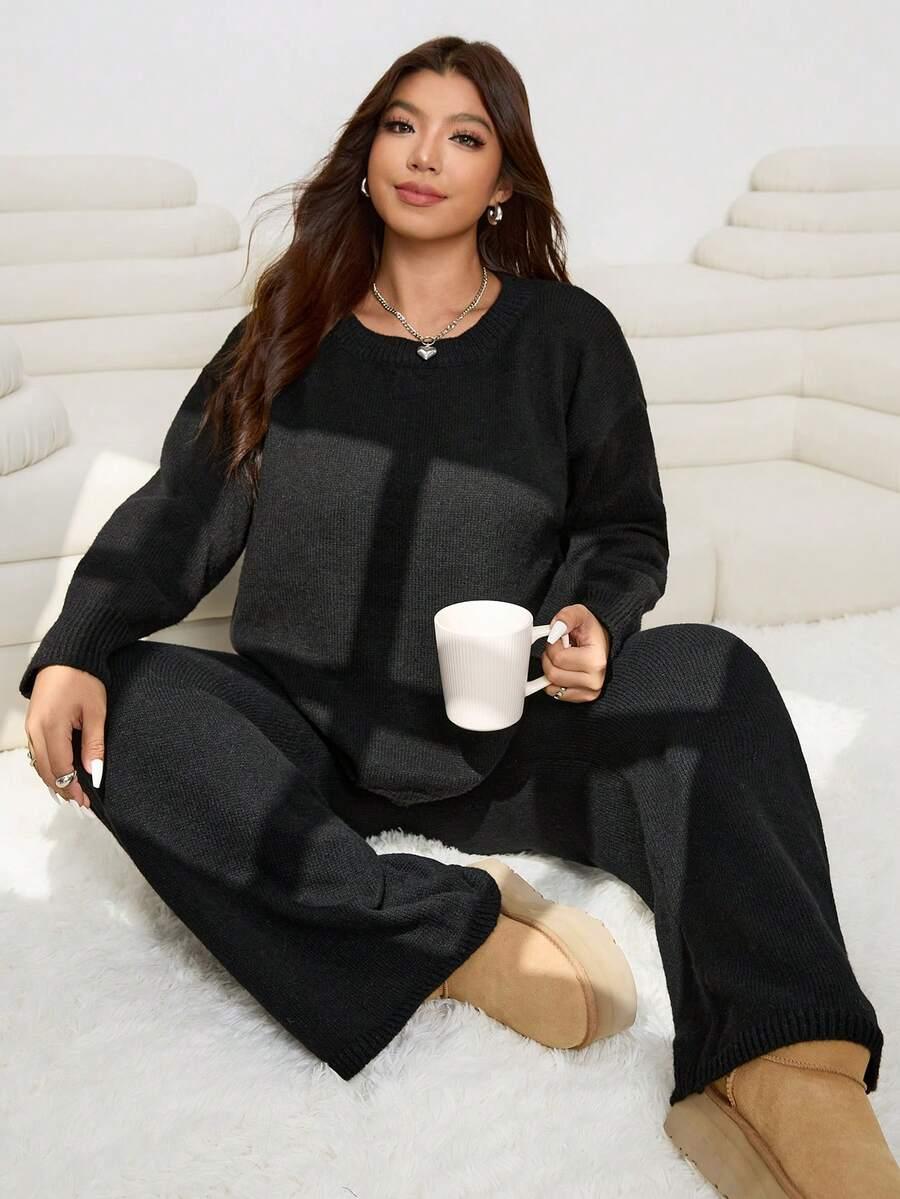 KOMPLET SWETER SPODNIE